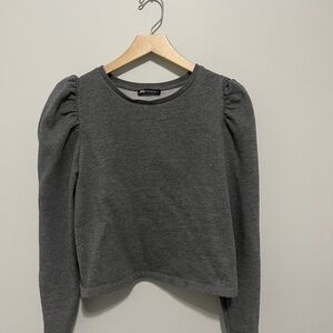 Zara shirt puffed sleeves